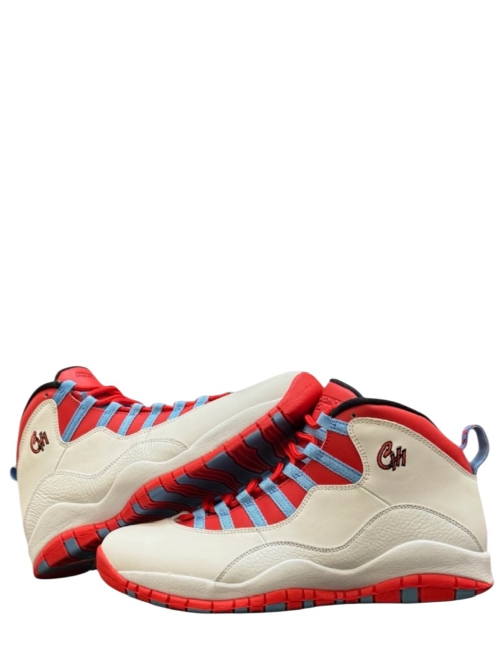 AIR JORDAN 10 - WHITE RED BLUE RETRO CITY PACK - “CHI” SNEAKERS